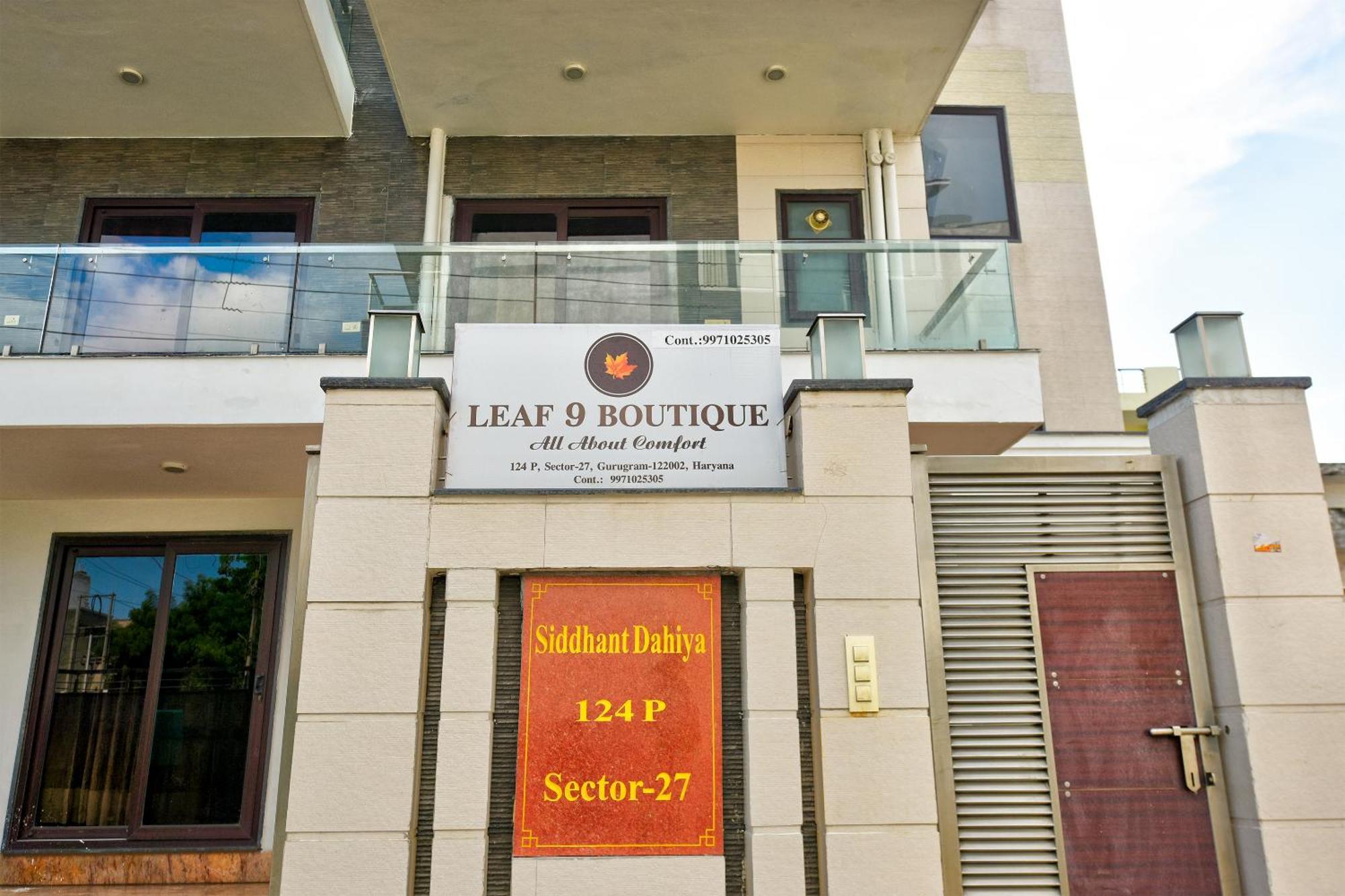 Hotel Leaf 9 Boutique, Near Golf Course Road And Galleria Market Gurgáon Kültér fotó