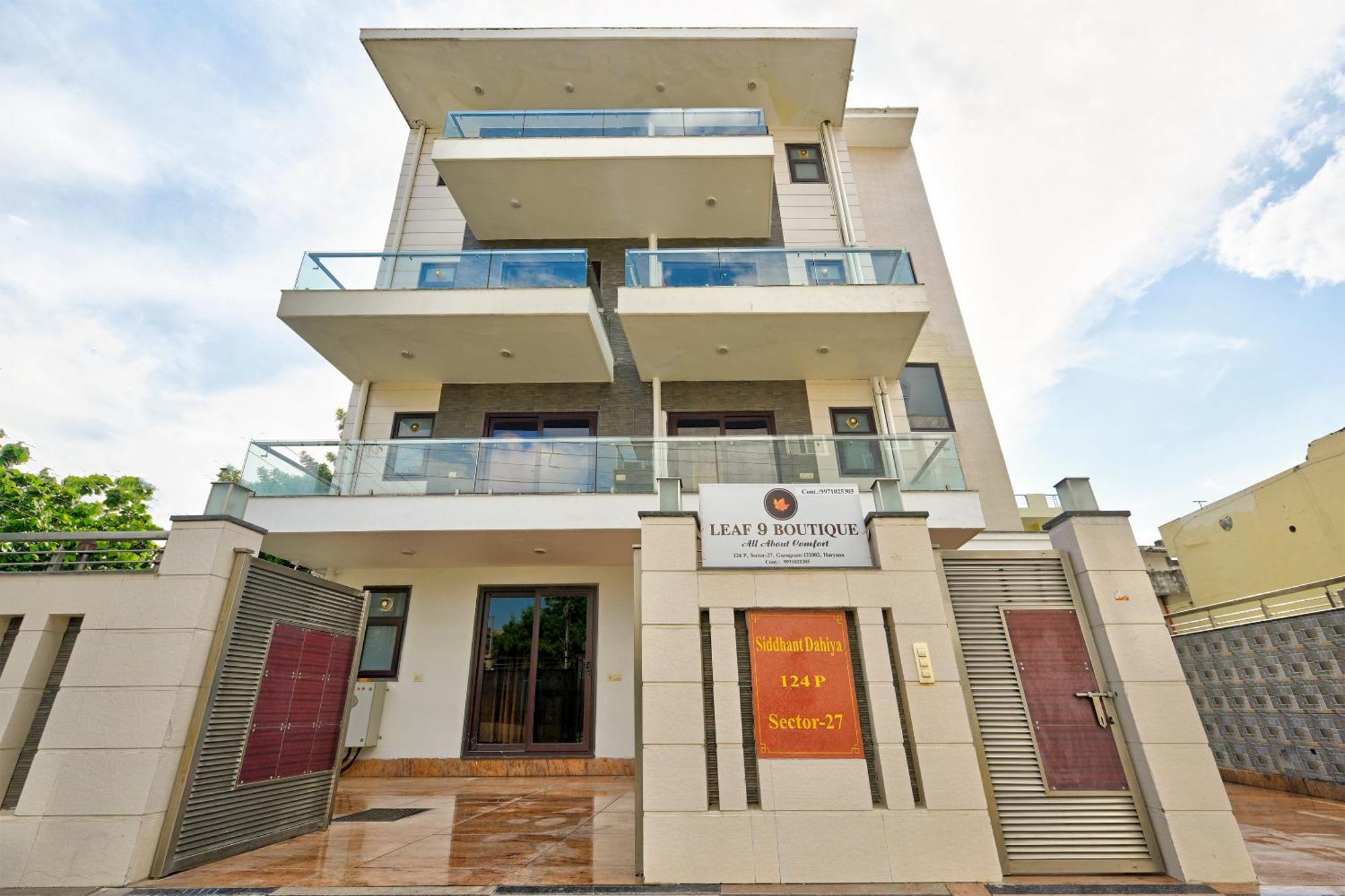 Hotel Leaf 9 Boutique, Near Golf Course Road And Galleria Market Gurgáon Kültér fotó